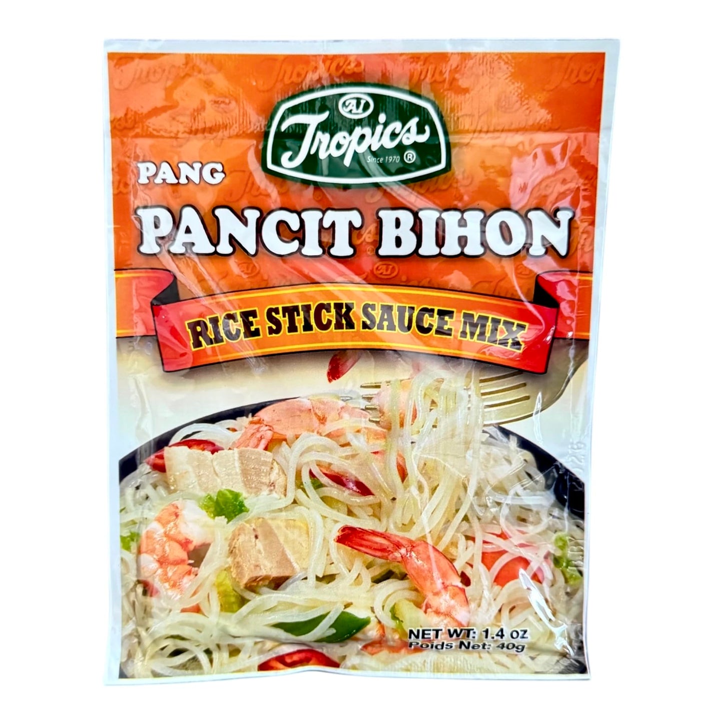 AquaNation Listing For Tropics Pancit Bihon Rice Stick Sauce Mix, 1.4 oz - Filipino Stir Fry Noodle Seasoning for Authentic Pancit - Easy to Use
