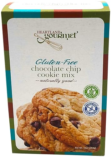 Heartland Gourmet - Gluten Free Chocolate Chip Cookie Mix - Soft and Chewy - Certified Gluten Free - All Purpose - Safe for Celiac Diet