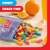Sour Gummy Worms - 1 Pound Pack - Gummy Candy - Assorted Fruit Flavors - Neon Chewy Candy for Parties, Creative Desserts, and Goodie Bags - Sour