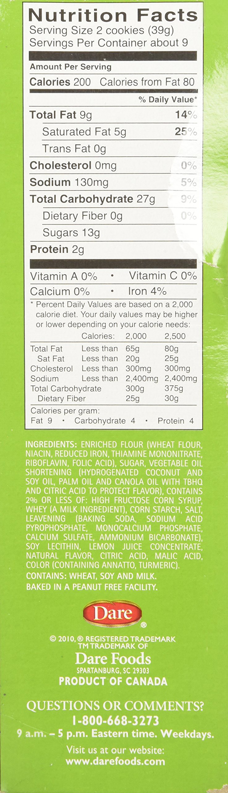 Dare Cookies, Lemon Creme, 12.3 Ounce