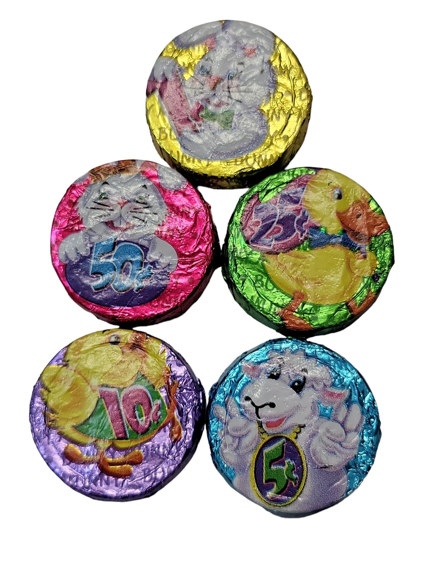 POPS TRADING COMPANY Since 1998 Bunny Munny Chocolate Crisp Coins 8 ounces (26pc)