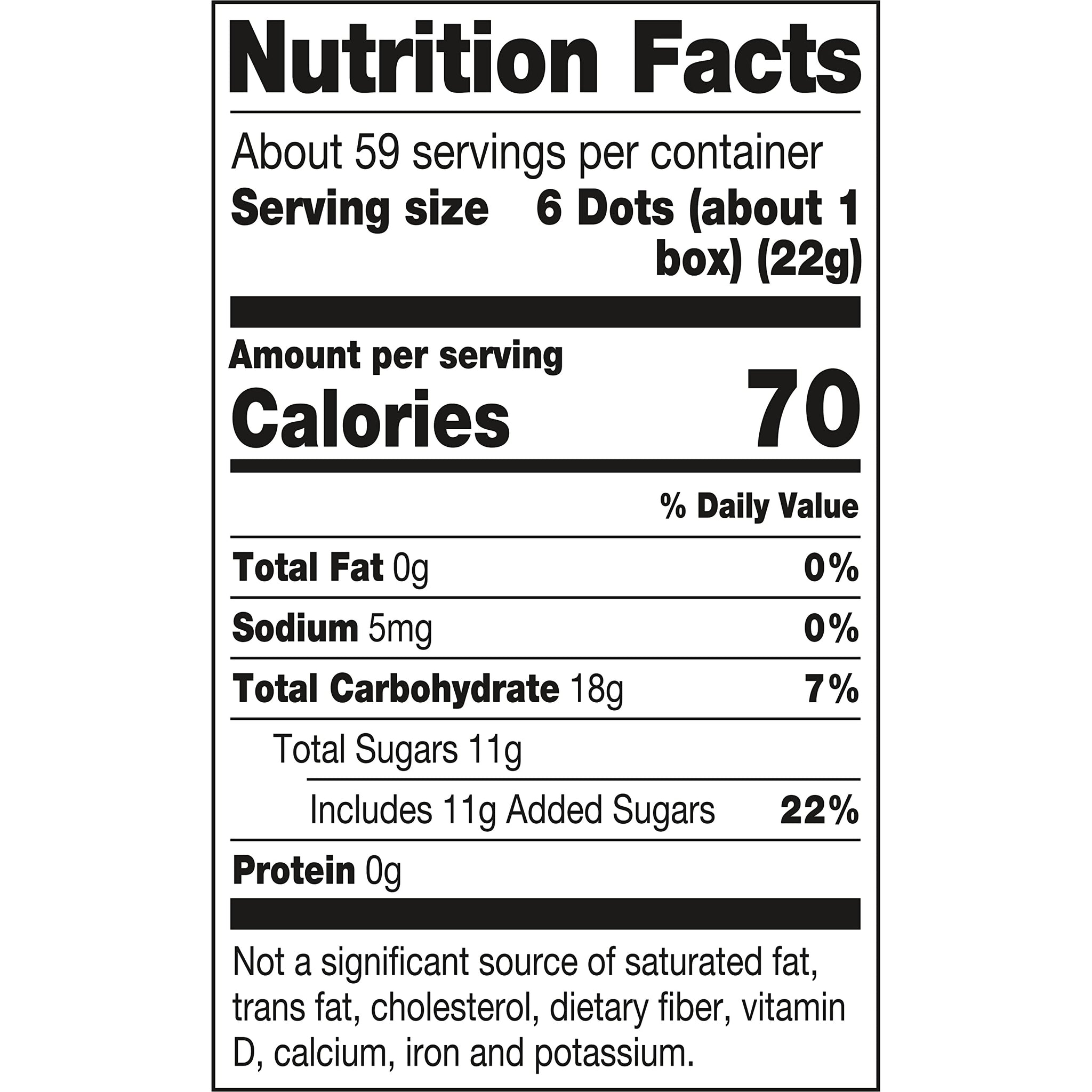 DOTS Individually Wrapped Candy - Original Gummy Candy 55 ct Mini Candy Boxes - Flavors Cherry, Lime, Orange, Lemon & Strawberry - Gluten Free, Kosher