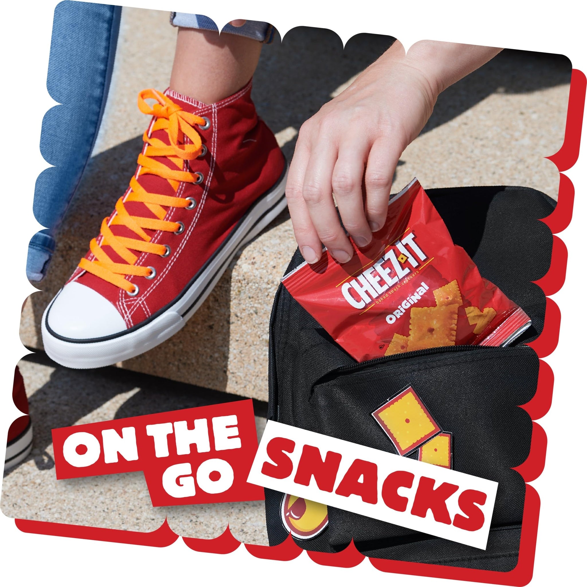 Cheez-It Cheese Crackers, Baked Snack Crackers, Lunch Snacks, Original, 30oz Box (30 Packs)