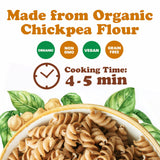 Food to Live Organic Chickpea Fusilli Pasta, 8.8 OZ (Pack of 2) - Non-GMO, Single Ingredient. No Additives. No Major Allergens. Good Source of Plant