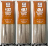 Hakubaku SOBA BUCKWHEAT NOODLES with barley 9.5 oz 3-PACK