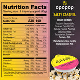 Opopop Microwave Popcorn - Pop Cups Salty Caramel 6-Pack, Non-GMO Gourmet Popcorn Kernels & Popcorn Flavoring, Caramel Popcorn, Gluten Free Snacks