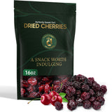 Cravers Delight Sweetened Dried Cherries - 16 oz of Tart Cherry Pitted Dried Fruit, Low Added Sugar - Great for Baking, Mixing & Toppings - Non-GMO