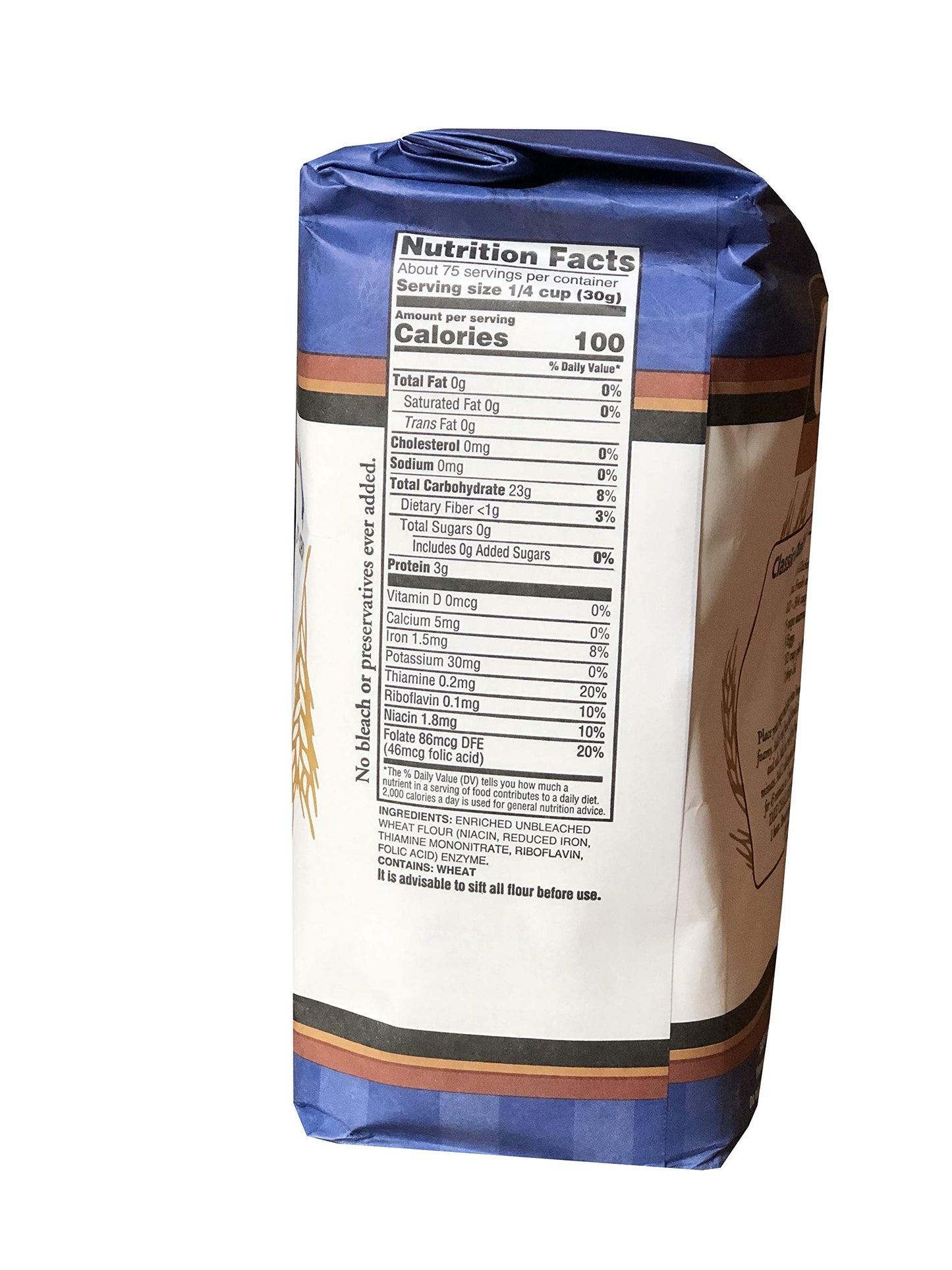 Glicks Presifted Enriched All Purpose Flour (5 Pounds), No Preservatives or Bleach, Certified Kosher