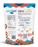 BeyondTwistz Low Carb Pretzels, Salty Good, Keto Friendly, 2g Net Carbs, 18g Protein, Powered By HealthSense® High Fiber Wheat Flour, Family Size 8oz