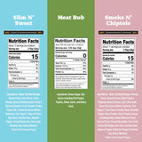 Rufus Teague Sugar-Free BBQ Sauces and Dry Rub Gift Set, Gluten-Free 3pk