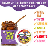 SAUCE UP Garlic Chip Chili Sauce | Chipotle Flavor | All-Natural, Keto, Gluten-Free, No MSG | Fried Garlic, Mexican Chilies, Crunchy, Smoky, Sweet