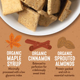 Healing Home Foods Baked Classic Graham Crackers, Gluten Free Graham Crackers Made with Almond Flour, Organic Maple Syrup & Organic Cinnamon, Vegan