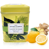 Organic Lemon Ginger Ceylon Green Tea - 50 Packets - Natural Antioxidant Rich Herbal Leaf Teabags - USDA Certified 100% Non-GMO - Caffeinated Premium