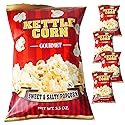 Kettle Corn Popcorn - Sweet Salty Savory - Gourmet Delicious Buttery Flavor - 4, 5.5oz Bag