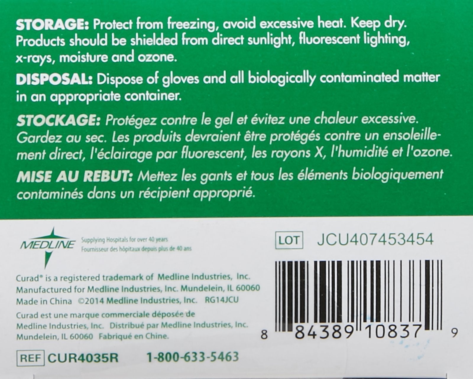 CURAD Powder-Free Vinyl Exam Gloves-50 ct