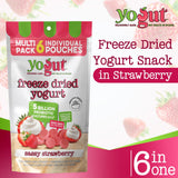 YoGut Freeze Dried Yogurt Snack Pack, Healthy, On-the-Go Smoothie Melts Snacks for Kids & Adults, Gluten Free, Non GMO with 5 Billion Live Probiotics