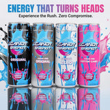 I.CANDY ZERO Energy Drink Caffeine Free, Sugar Free Energy Drinks 12 Pack 12 oz Cans, Zero Sugar Zero Calorie, 250mg Cognizin Citicoline, No Caffeine