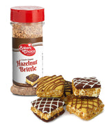 Baker’s Choice Hazelnut Brittle Crunch - Nut Dessert Ice Cream Topping - For Ice Cream, Sundaes, Cupcakes, or Milkshakes - Dairy Free, Kosher - 4 oz.
