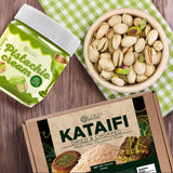 Ceres Gourmet Kataifi Shredded Fillo Dough & Pistachio Butter Spread Bundle for Dubai Chocolate Bar, Authentic Turkish Dried Chopped Kadayif Pastry