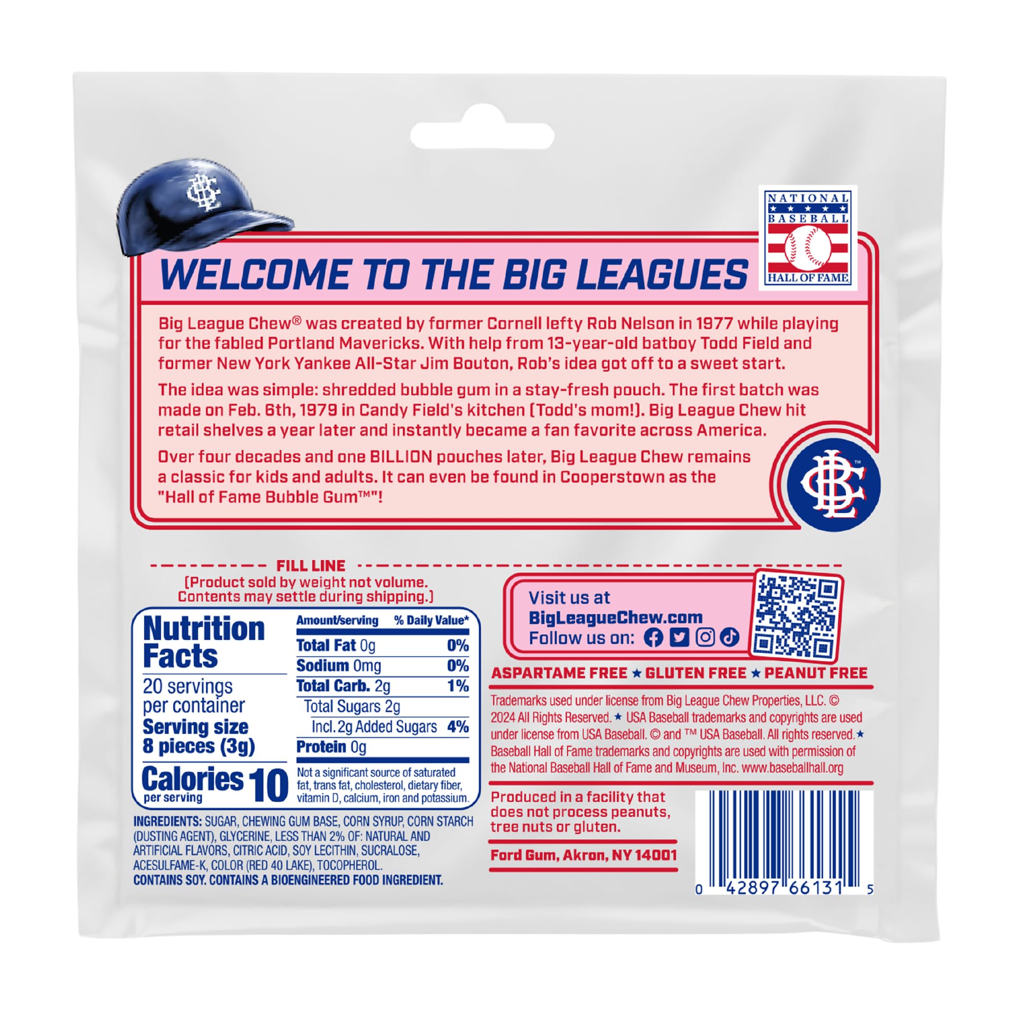 Big League Chew Pink Lemonade Bubble Gum 3-Pack - 2.12oz Packets - Pink Lemonade Baseball Gum - Big League Chew Baseball Candy Set for Treats, Party