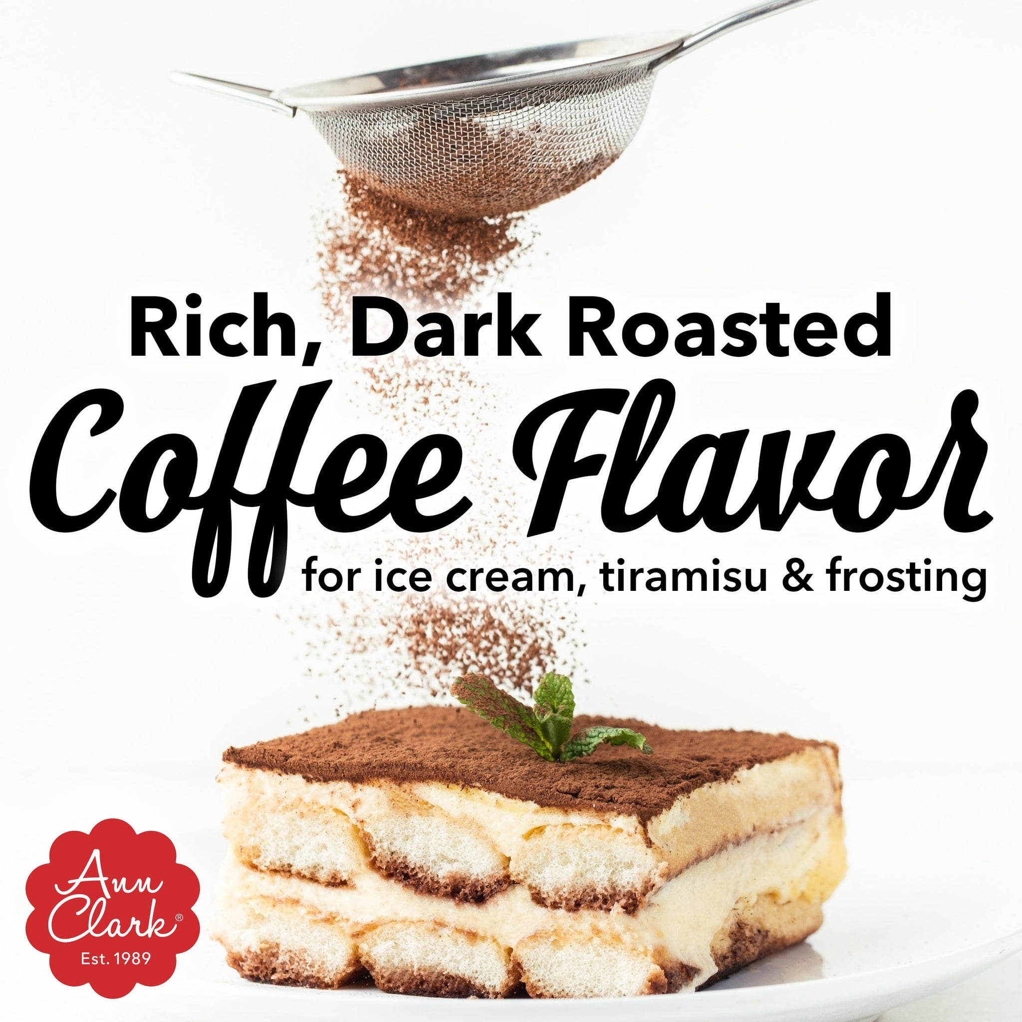 Ann Clark Premium Espresso Powder - Chocolate Intensifier for Baking & Spice Rubs, 2.5 oz