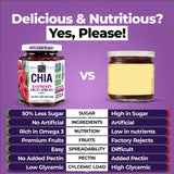 World of Chia Premium Chia Seeds Jam - Raspberry Jams and Preserves - All Natural, Plant Based Chia Jam, Gluten Free, Omega 3, Made in USA, Non GMO