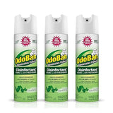 OdoBan Ready-to-Use 360-Degree Continuous Spray Disinfectant and Harsh Aroma Eliminator, Fabric and Air Freshener, 3 Pack, 14.6 Ounces Each, Original