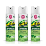 OdoBan Ready-to-Use 360-Degree Continuous Spray Disinfectant and Harsh Aroma Eliminator, Fabric and Air Freshener, 3 Pack, 14.6 Ounces Each, Original