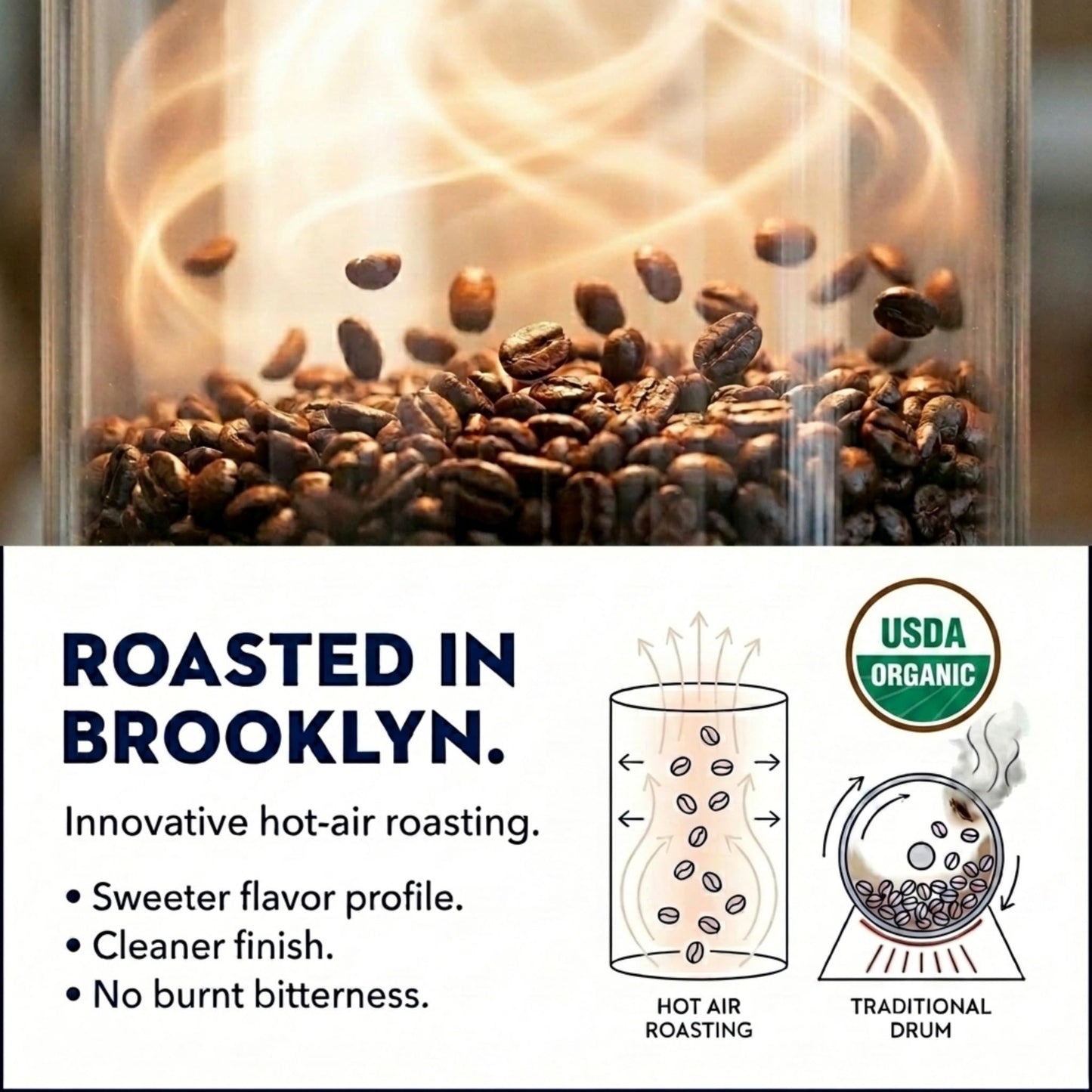 Bluestone Lane Coffee, Decaf Colombian Espresso Beans, Medium Roast, Whole Bean, 12 Ounce Bag, Fresh Roasted Single Origin