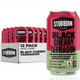 Stubborn Soda, Black Cherry Tarragon, 12 Fl Oz Cans (Pack of 12)