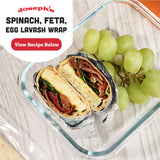 Joseph's Bakery Lavash Bread, Flax Oat Bran & Whole Wheat, Reduced Carb, Fresh Baked (8 Count Flax)