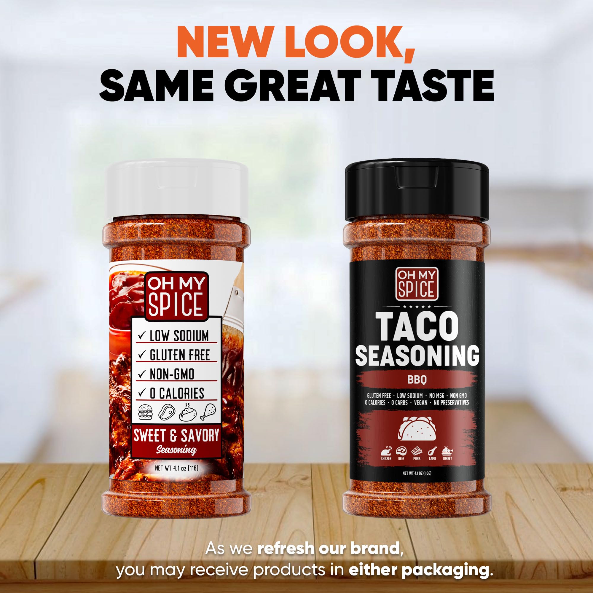 Taco Seasoning Mix BBQ Rub - Gluten Free & Low Sodium Mexican Seasoning Blend for Taco Tuesday Night. BBQ Seasonings for Fajita & Burrito. Meat, Steak
