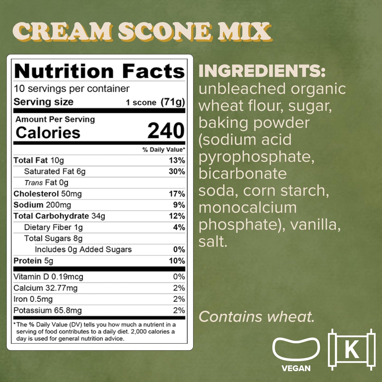 Women's Bean Project Cream Scone Mix, 25 Ounces