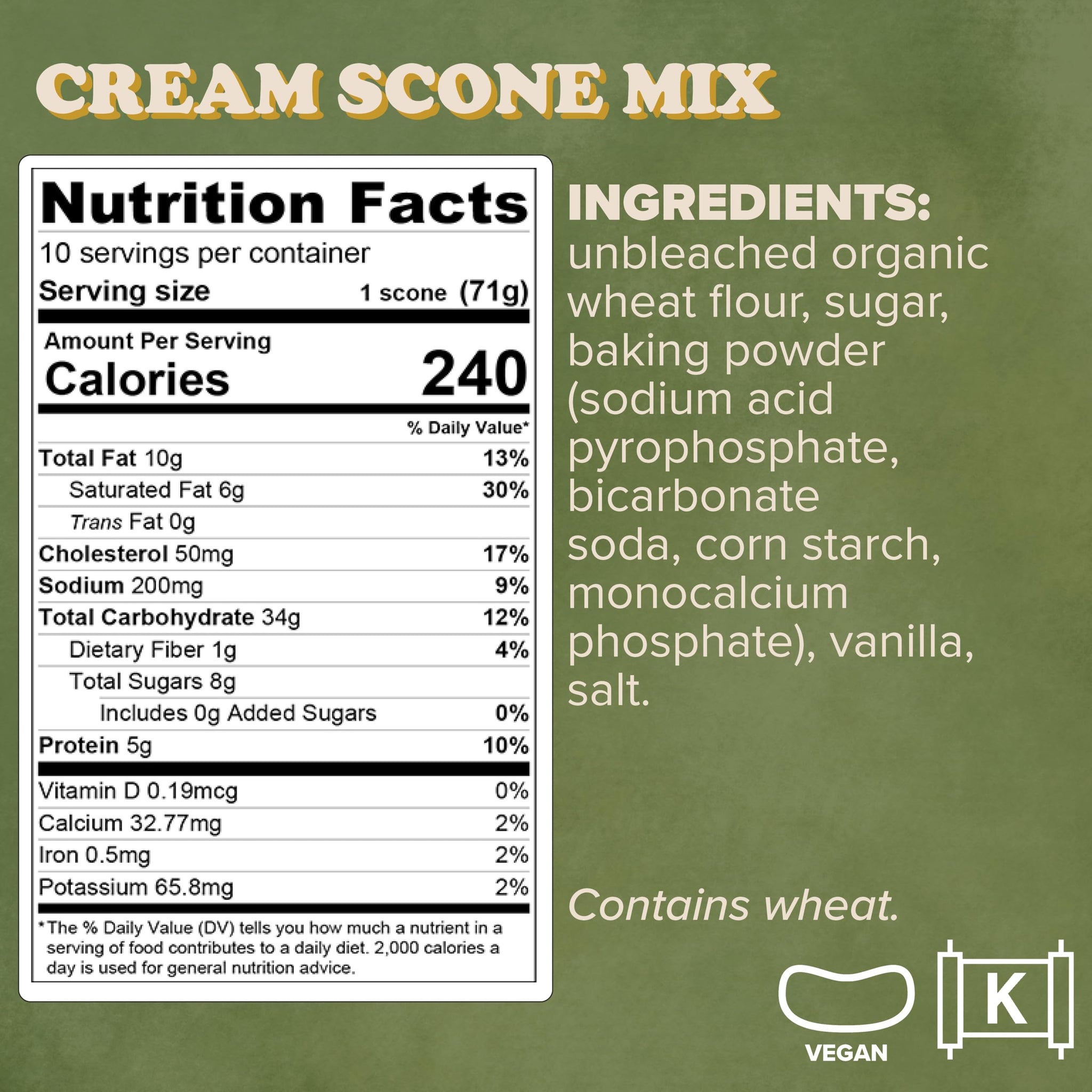 Women's Bean Project Cream Scone Mix, 25 Ounces
