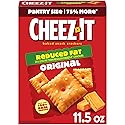 Cheez-It, Baked Snack Cheese Crackers, Reduced Fat Original, Made with 100% Real Cheese, 11.5oz Box