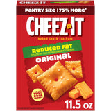 Cheez-It, Baked Snack Cheese Crackers, Reduced Fat Original, Made with 100% Real Cheese, 11.5oz Box