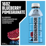 BODYARMOR Lyte Sports Drink Low-Calorie Sports Beverage, Blueberry Pomegranate, Coconut Water Hydration, Natural Flavors with Vitamins