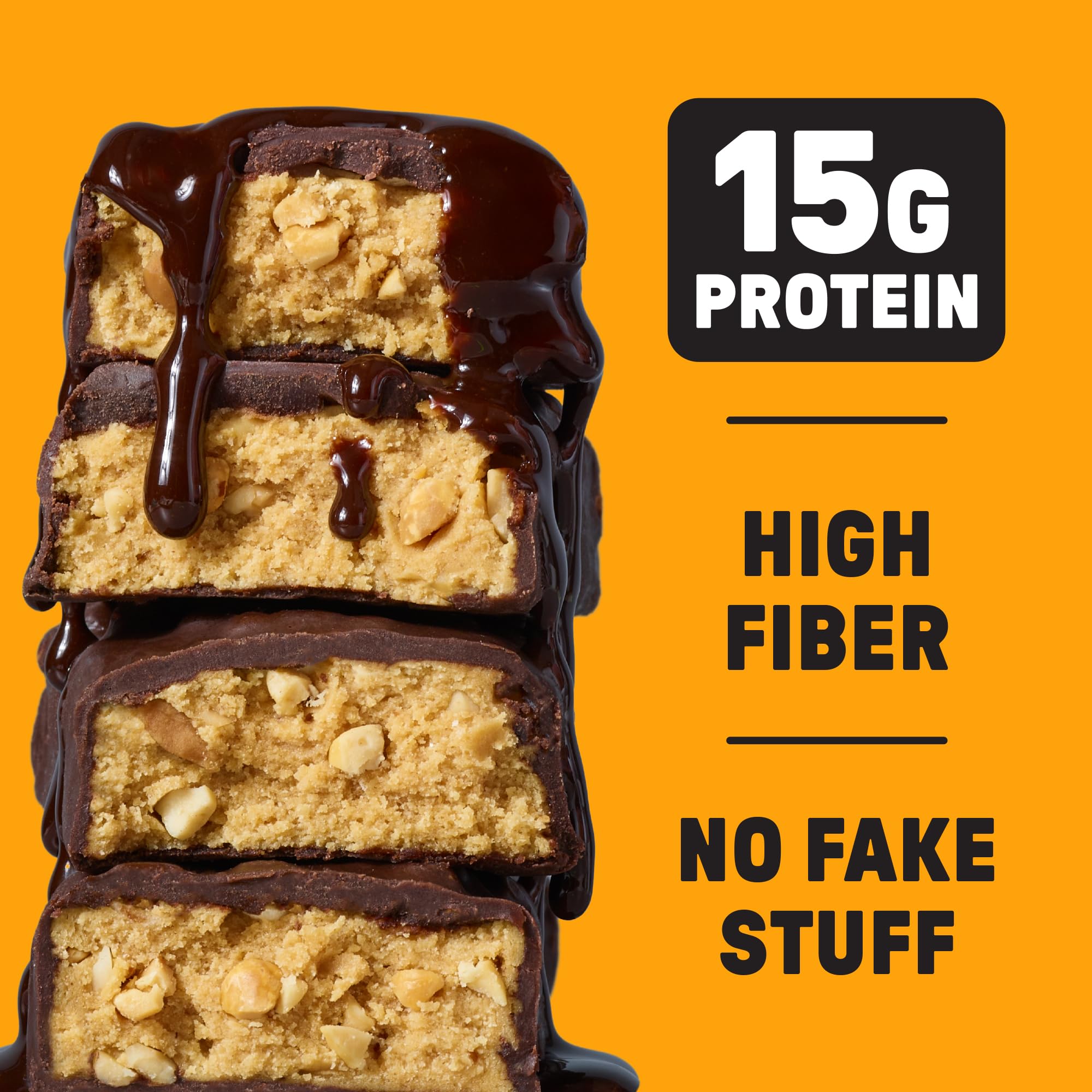 JUNKLESS Protein Bars Variety Pack | Chocolate Peanut Butter, PB Chocolate Brownie, Birthday Cake & Choc Chip Cookie Dough | 15g Protein, No Added