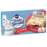 Pillsbury Toaster Strudel Frozen Pastries, Strawberry, 6 Ct, 11.7 oz
