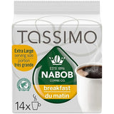 Tassimo Nabob 14 T Discs - Breakfast Blend - extra large size (123g / 4.3oz)