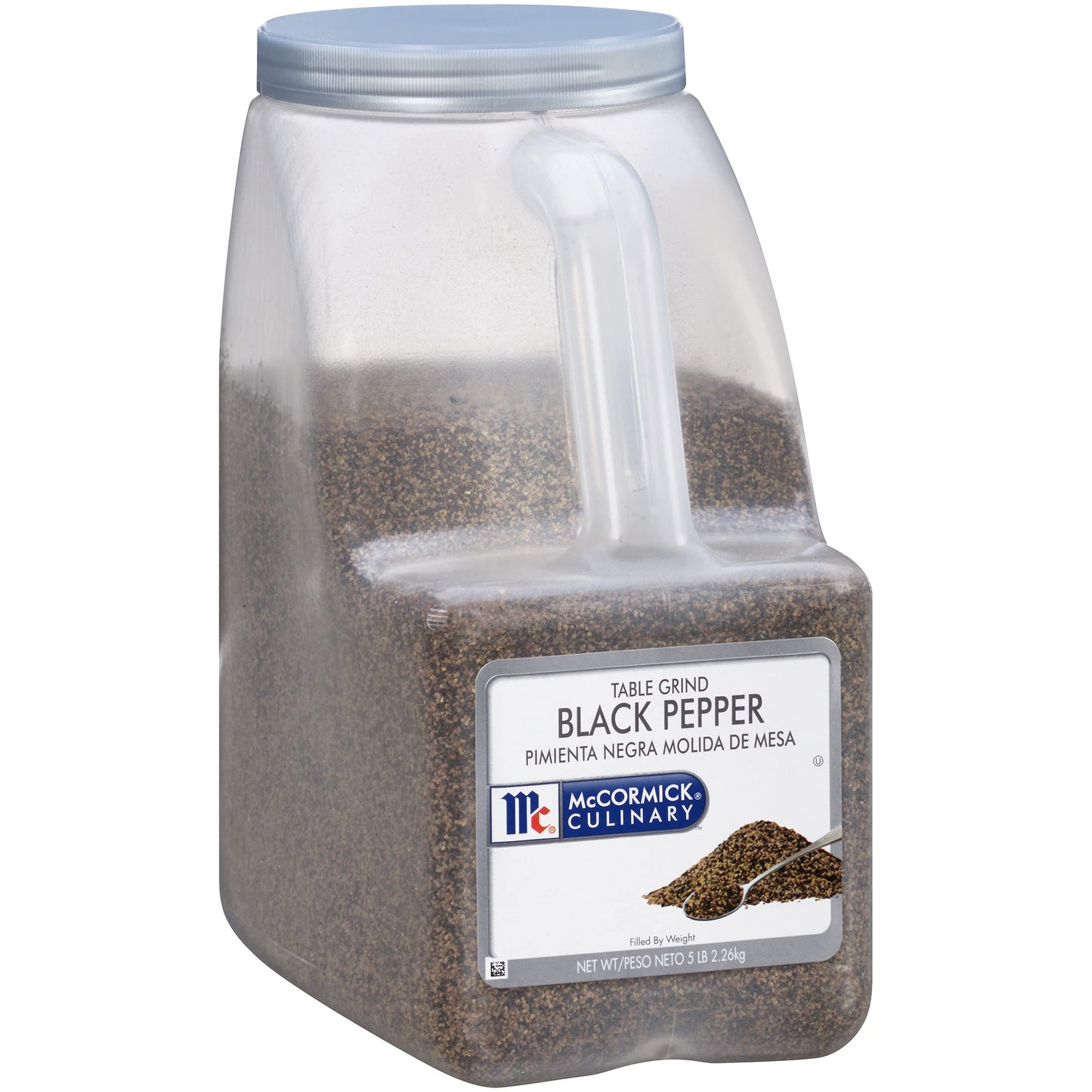 McCormick Culinary Table Grind Black Pepper, 5 lb - Five Pound Container of Table Ground Black Pepper with Piney Flavor, Best on Vegetables, Rubs
