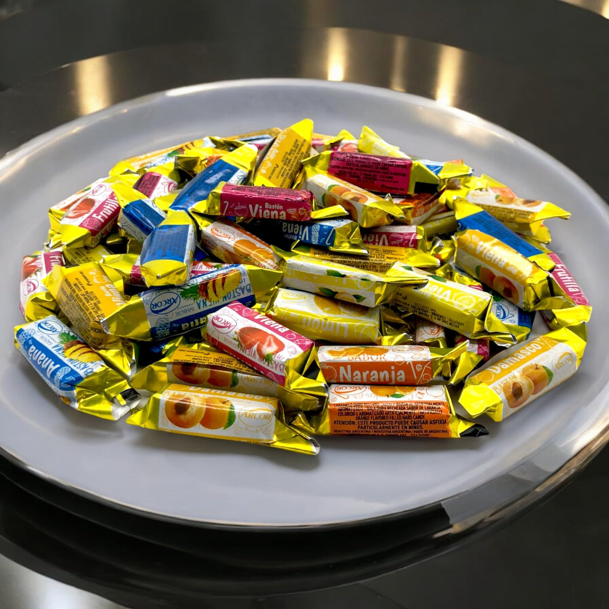 Vienna Fruit Filled Assorted Hard Candy-1.5 lbs Individually Wrapped
