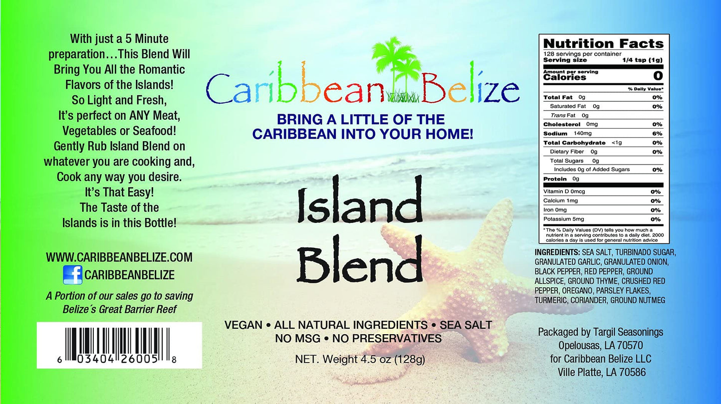 Island Blend-Perfect Seafood every time & the best vegetable spice out there