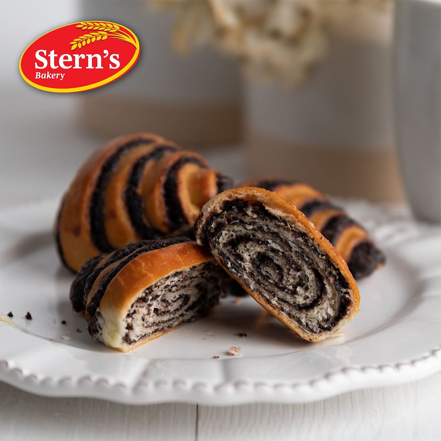 Rugelach Pastries | Chocolate Croissant | Chocolate Babka Bread | Breakfast Pastry | Coffee Snack| Kosher, Dairy & Nut Free | Holidays, Parties