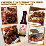 Wan Ja Shan Organic Worcestershire Sauce USDA Organic, Umami-Rich Flavor | Marinade, Glaze, Dressing & Dipping Sauce | Non GMO, Vegan, Kosher Parve