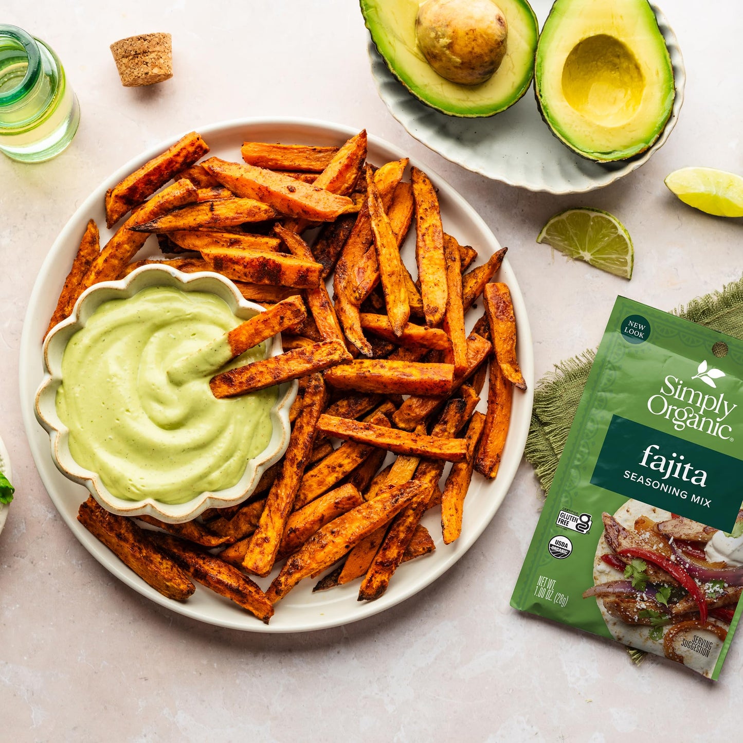 Simply Organic Fajita Seasoning Mix, Gluten Free, Certified Organic, Kosher - Chicken Fajita Seasoning - Pure Flavor for Tacos, Stir-Fries, Mexican