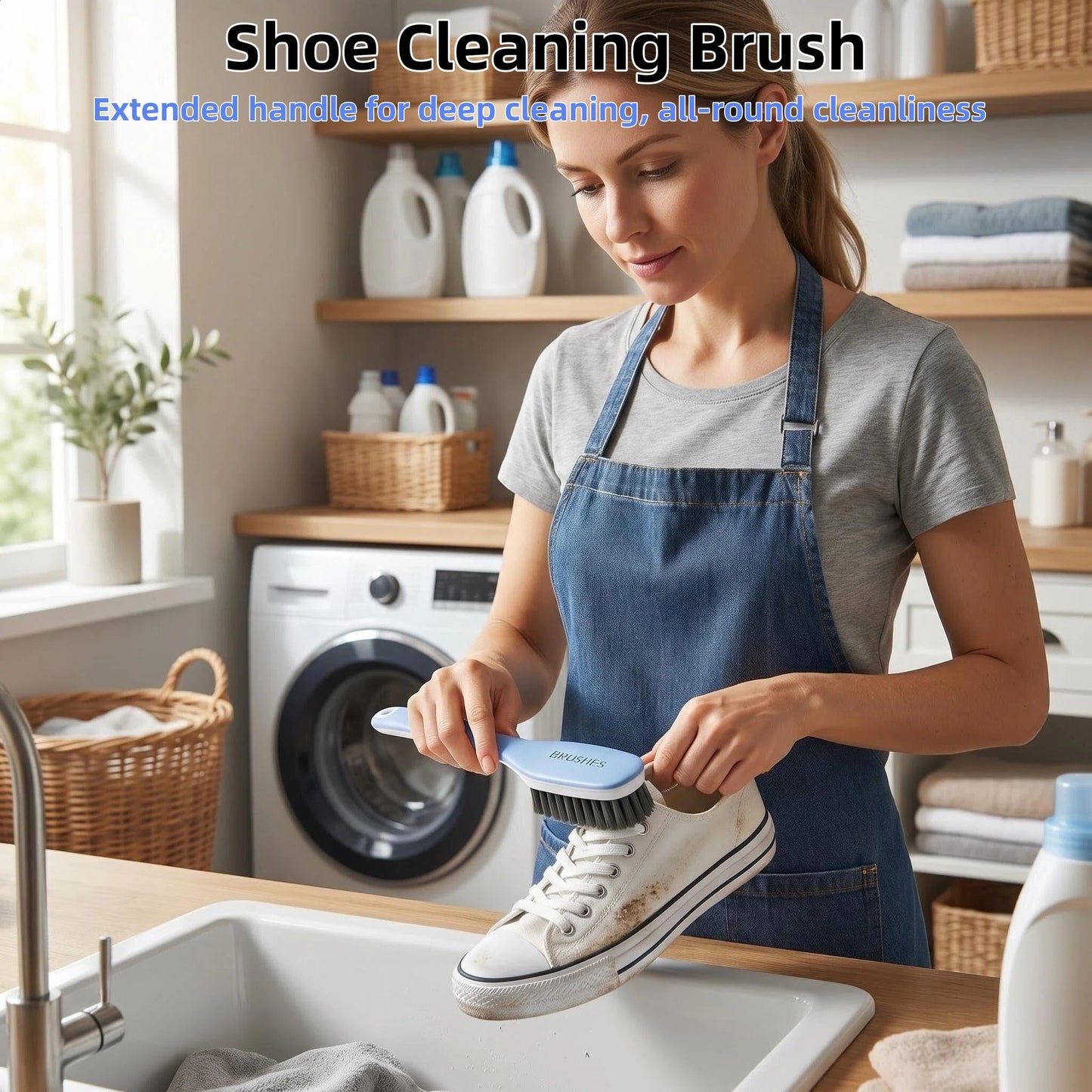 Scrub Cleaning Brush for Stains Laundry Brush Soft Bristle Cleaning Brushes Small Brushes for Cleaning Scrubbing Brush
