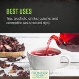Frontier Co-op Organic Cut and Sifted Hibiscus Flowers 5.82oz