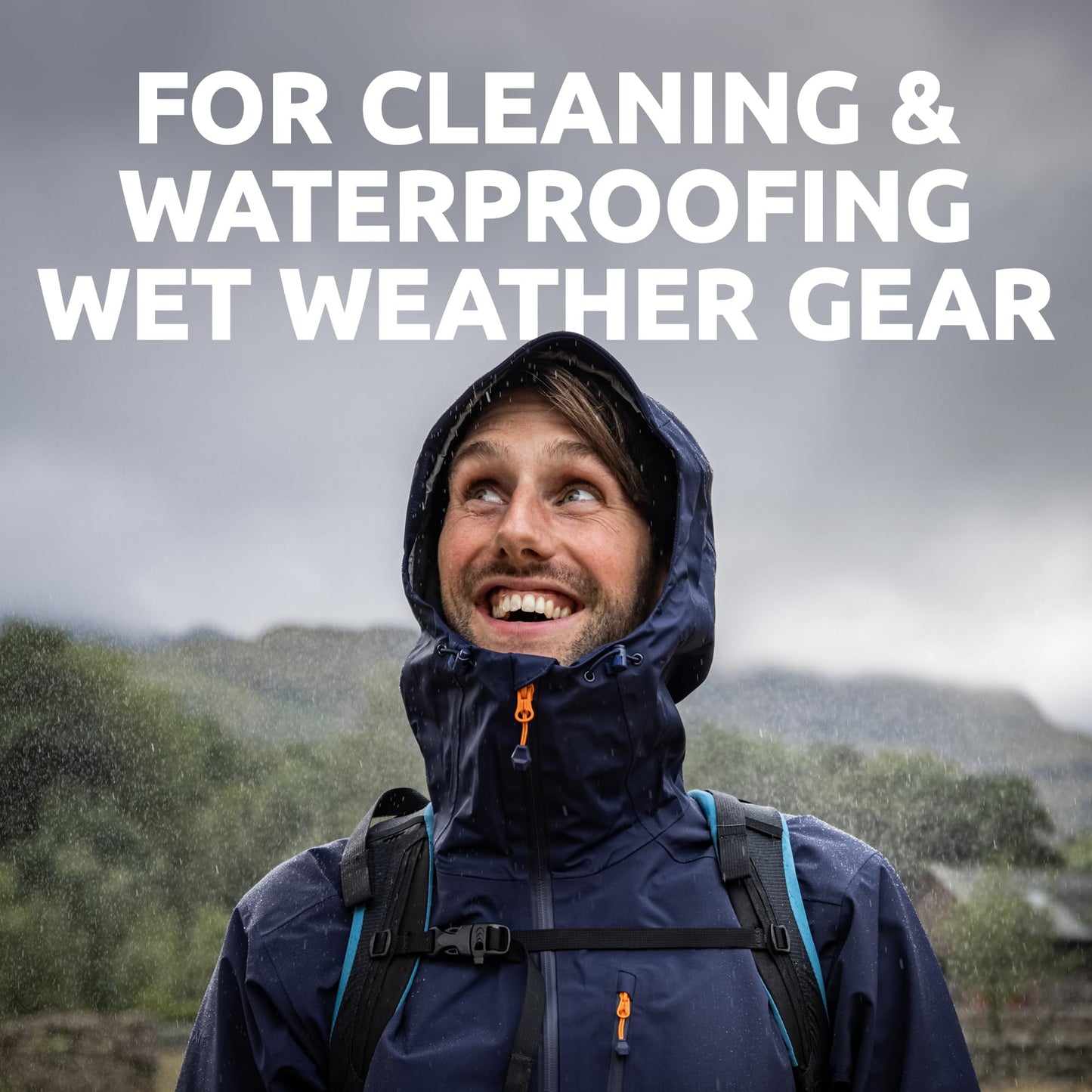 Nikwax Hardshell Cleaning & Waterproofing Duo-Pack, 300ml, Cleans and Restores Water Repellency on Jackets, Rain, Ski, and Snow Gear, Outerwear, Safe