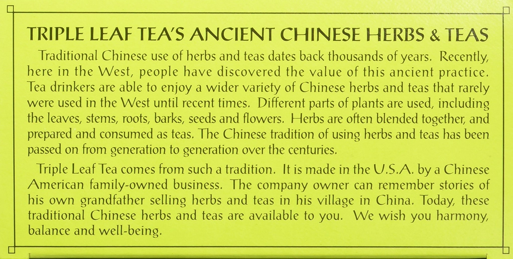 Triple Leaf Tea, Decaf Green Tea with Ginseng, 20 Tea Bags (Pack of 6)